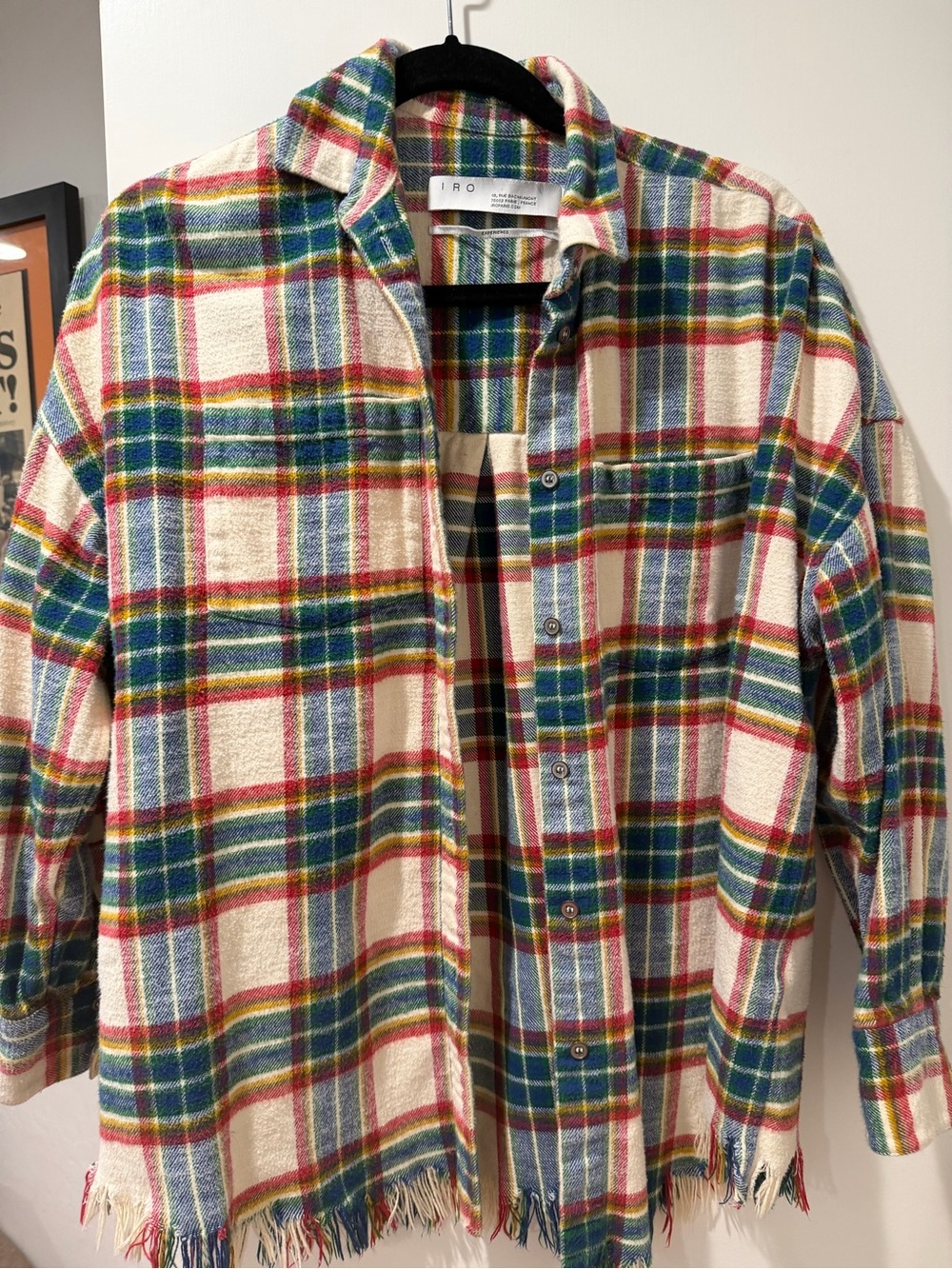 Iro Fringed Plaid Shirt